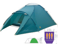 Универсальная 3-х местная палатка Forrest Explorer